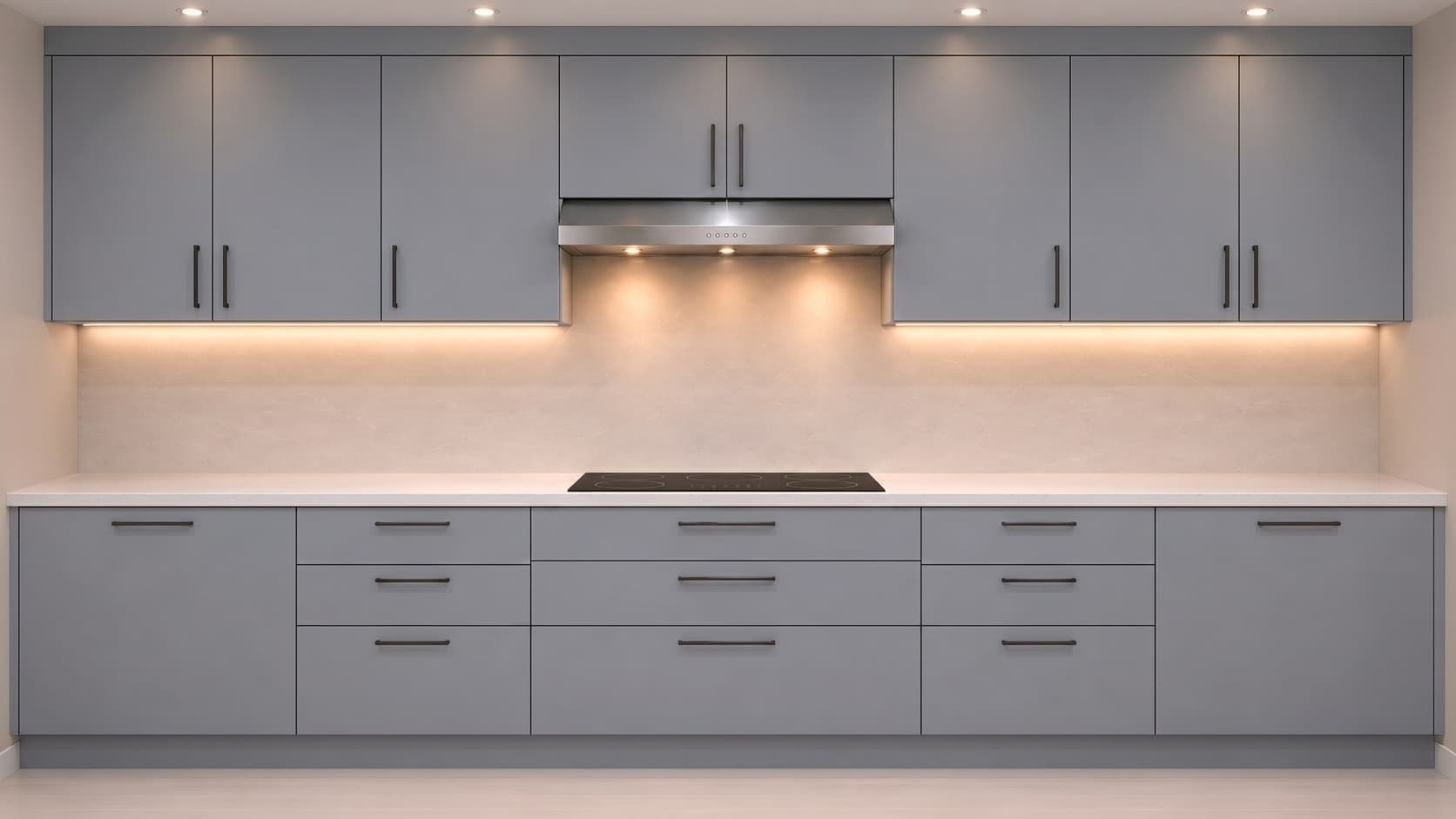 Cuisine relookée en Gris Ardoise